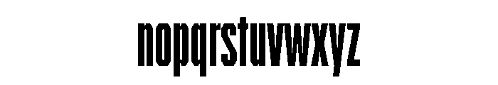 BRICKTRIAL Extrabold Instance Font LOWERCASE