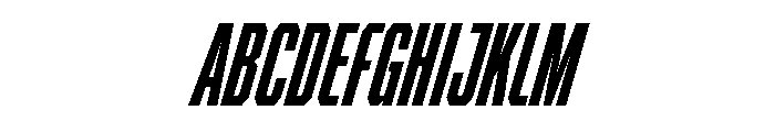 BRICKTRIAL ExtraboldItalic Instance Font UPPERCASE