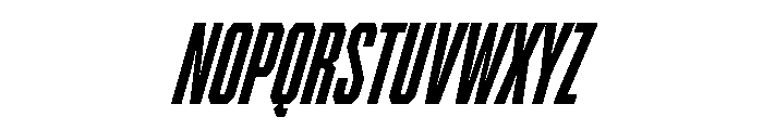 BRICKTRIAL ExtraboldItalic Instance Font UPPERCASE