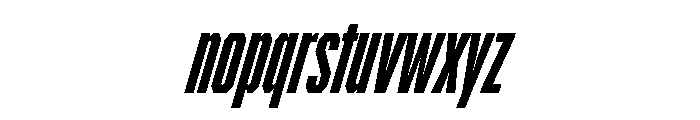BRICKTRIAL ExtraboldItalic Instance Font LOWERCASE
