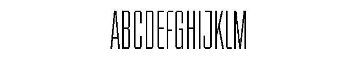 BRICKTRIAL Extralight Instance Font UPPERCASE