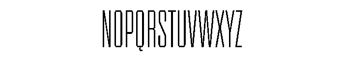 BRICKTRIAL Extralight Instance Font UPPERCASE