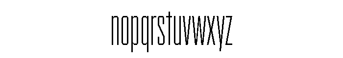 BRICKTRIAL Extralight Instance Font LOWERCASE