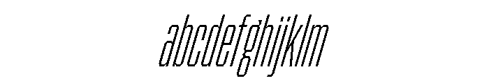 BRICKTRIAL ExtralightItalic Instance FONT