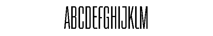 BRICKTRIAL Light Instance Font UPPERCASE