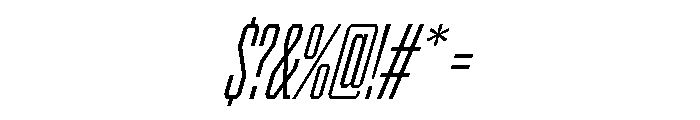BRICKTRIAL LightItalic Instance Font OTHER CHARS