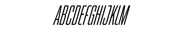 BRICKTRIAL LightItalic Instance Font UPPERCASE
