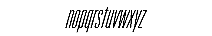 BRICKTRIAL LightItalic Instance Font LOWERCASE