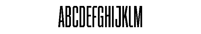 BRICKTRIAL Medium Instance Font UPPERCASE