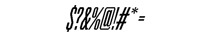 BRICKTRIAL MediumItalic Instance Font OTHER CHARS
