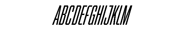BRICKTRIAL RegularItalic Instance Font UPPERCASE