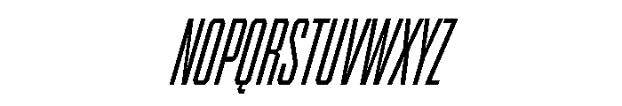 BRICKTRIAL RegularItalic Instance Font UPPERCASE