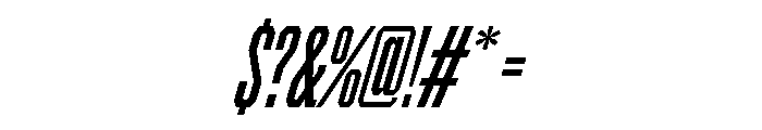 BRICKTRIAL SemiboldItalic Instance Font OTHER CHARS