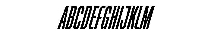 BRICKTRIAL SemiboldItalic Instance Font UPPERCASE