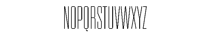 BRICKTRIAL Thin Instance Font UPPERCASE