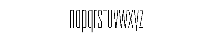 BRICKTRIAL Thin Instance Font LOWERCASE