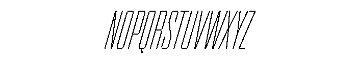 BRICKTRIAL ThinItalic Instance Font UPPERCASE