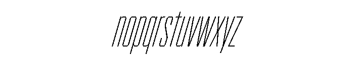 BRICKTRIAL ThinItalic Instance Font LOWERCASE