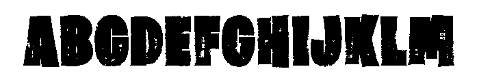 Braggy Brush Font UPPERCASE
