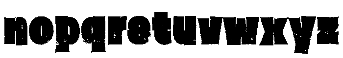 Braggy Brush Font LOWERCASE