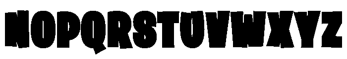 Braggy Font UPPERCASE