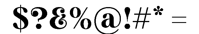 BrickDisplay Medium 3e634e34 Font OTHER CHARS