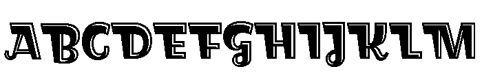 Brilly Incised Font UPPERCASE