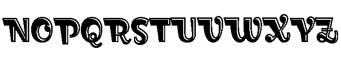 Brilly Incised Font UPPERCASE