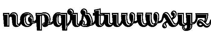 Brilly Incised Font LOWERCASE