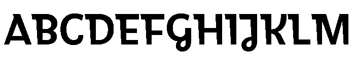 Brilly Sans Font UPPERCASE