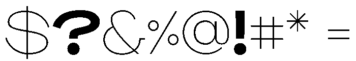 BroadSans Bold Font OTHER CHARS