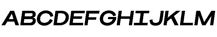 BroadSans BoldOblique Font UPPERCASE