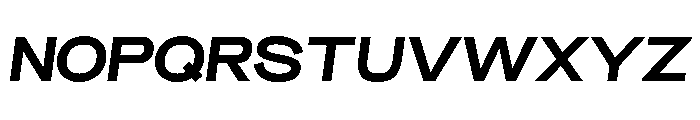 BroadSans BoldOblique Font UPPERCASE