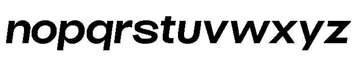 BroadSans BoldOblique Font LOWERCASE