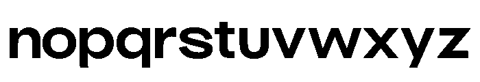 BroadSans Bold Font LOWERCASE