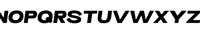 BroadSans ExtraBoldOblique Font UPPERCASE