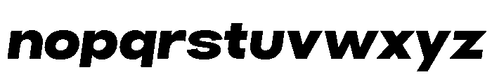 BroadSans ExtraBoldOblique Font LOWERCASE