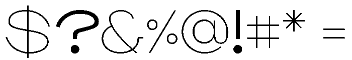 BroadSans Regular Font OTHER CHARS