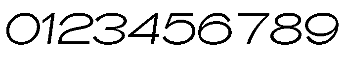 BroadSans RegularOblique Font OTHER CHARS