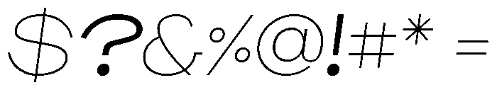 BroadSans RegularOblique Font OTHER CHARS