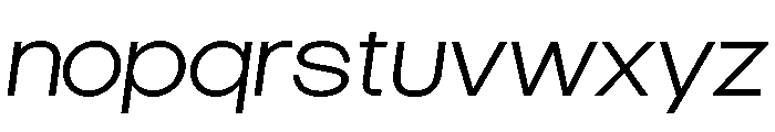 BroadSans RegularOblique Font LOWERCASE