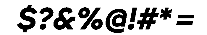 Brockmann BoldItalic Font OTHER CHARS
