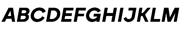 Brockmann BoldItalic Font UPPERCASE