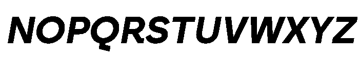 Brockmann BoldItalic Font UPPERCASE
