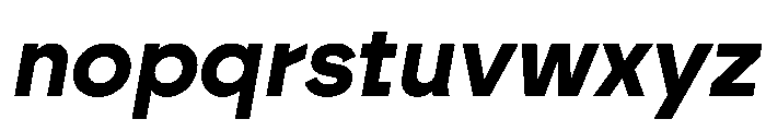 Brockmann BoldItalic Font LOWERCASE
