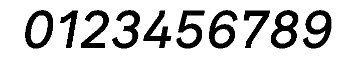 Brockmann MediumItalic Font OTHER CHARS