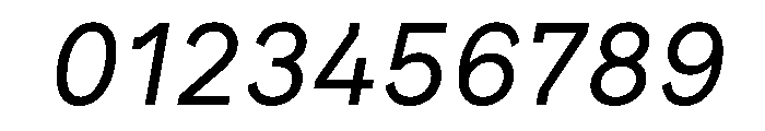 Brockmann RegularItalic Font OTHER CHARS