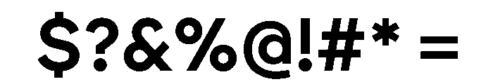 Brockmann SemiBold Font OTHER CHARS