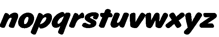 Brum Fat Font LOWERCASE