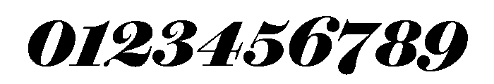Brunel Deck Black Italic Font OTHER CHARS